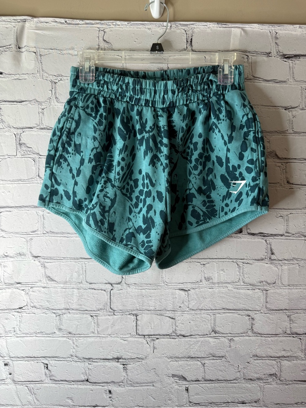 Women’s gymshark teal shorts size small